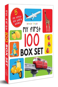 My First 100 Series Boxset- Pack of 5 Picture Books for Children (Animals, Words, Numbers, Food We Eat and Things That Move)