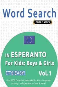 Word Search in Esperanto for Kids