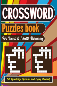 Crossword Puzzles Book For Teens & Adults Relaxing