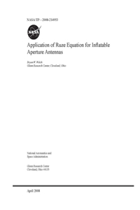 Application of Ruze Equation for Inflatable Aperture Antennas