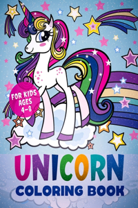 Unicorn Coloring Book For Kids Ages 4-8