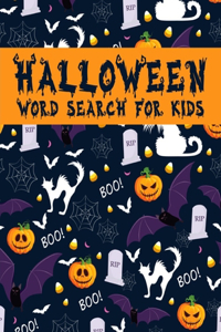 Halloween Word Search for Kids