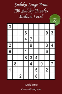 Sudoku Large Print for Adults - Medium Level - N°33