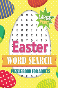 Easter Word Search Puzzle Book for Adults Large Print