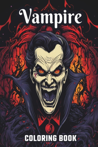 Large Print Vampire Coloring Book