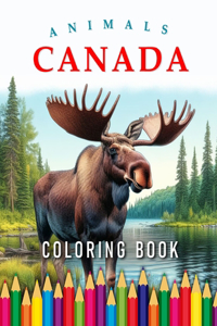 Canada Animals Coloring Book