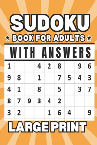 Sudoku Book For Adults With Answers Large Print