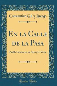 En la Calle de la Pasa: Pasillo Cómico en un Acto y en Verso (Classic Reprint)