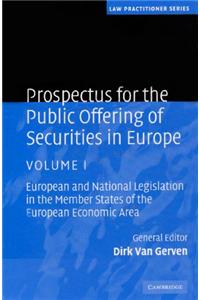 Prospectus for the Public Offering of Securities in Europe 2 Volume Hardback Set: Volume