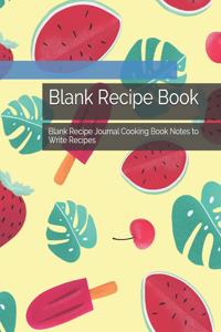 Blank Recipe Book