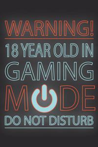 18 Year Old In Gaming Mode