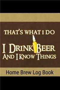 Home Brew Log Book