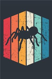 Vintage Tarantula Notebook - Gift for Tarantula Lovers - Retro Tarantula Journal - Tarantula Diary for Boys and Girls