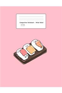 Composition Notebook - Wirde Ruled