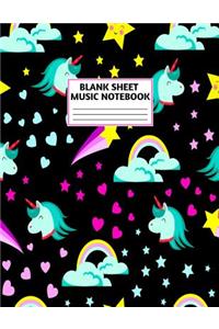 Blank Sheet Music Notebook