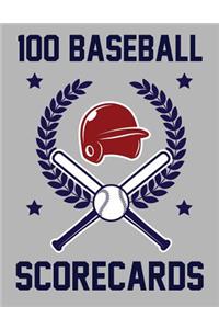 100 Baseball Scorecards