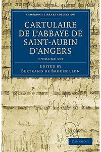 Cartulaire de l'Abbaye de Saint-Aubin d'Angers 3 Volume Set