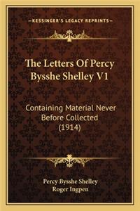 The Letters of Percy Bysshe Shelley V1