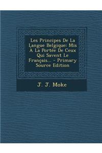 Les Principes De La Langue Belgique