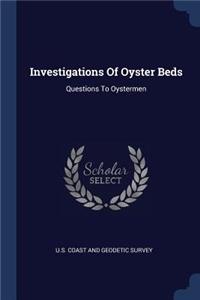 Investigations Of Oyster Beds