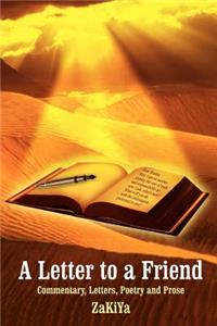 Letter to a Friend