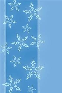 Mind Blowing Blue Snowflakes 200 page lined journal
