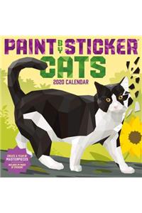 Paint by Sticker Cats Wall Calendar 2020