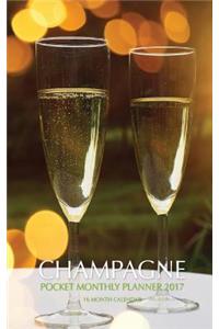 Champagne Pocket Monthly Planner 2017