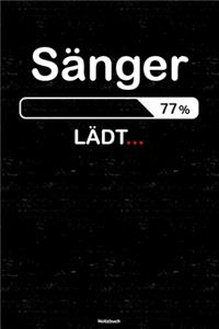 Sänger Lädt... Notizbuch