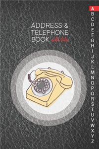 Address & Telephone Book with tabs