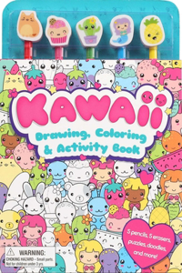 Kawaii 5-Pencil Set (Silver Dolphin)