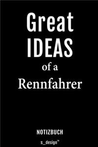 Notizbuch für Rennfahrer