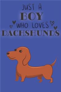 Just A Boy Who Loves Dachshunds