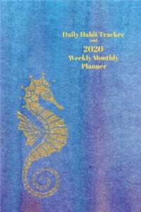 Daily Habit Tracker and 2020 Weekly Monthly Planner