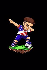 Dabbing Soccer Player - USA