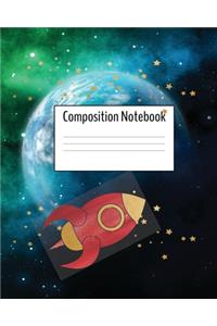 Composition Notebook - Red Rocket