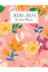 2020-2024 Five Year Planner: 60 Months Calendar, Monthly Schedule Organizer, 5 Year Appointment Calendar for The Next Five Years, Business Personal Planners Diary Journal Notebo