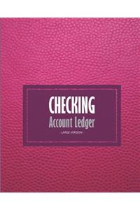 Checking account ledger - Large version