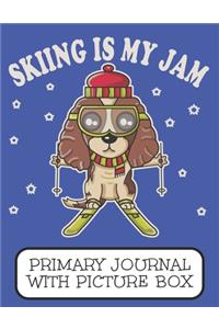 Skiing Is My Jam Primary Journal With Picture Box