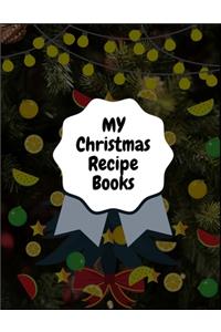 My Christmas Recipe Books