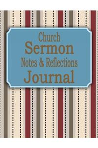 Church Sermon Notes & Reflections Journal