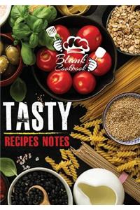 Blank Cook book Tasty Recipes Notes