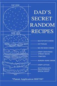 Dad's Secret Random Recipes- (98 Pages, Gridded Sheets, 6 X 9)