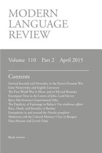 Modern Language Review (110