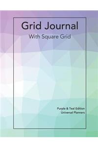 Grid Notebook - Purple & Teal Edition (Large)