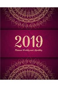 2019 Planner Weekly and Monthly