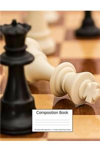 Composition Book 100 Sheets/200 Pages/8.5 X 11 In. Wide Ruled/ Chess Games
