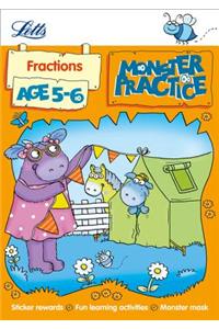 Letts Monster Practice - Fractions Age 5-6