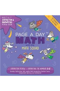 Page a Day Math Subtraction & Handwriting Review Book: Practice Subtracting 0-12