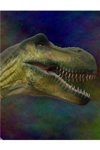 Notebook: Dinosaur Cover - Blank Sketch / Drawing Book - 8.5 X 11 Paper - Unlined Journal - 100 Pages